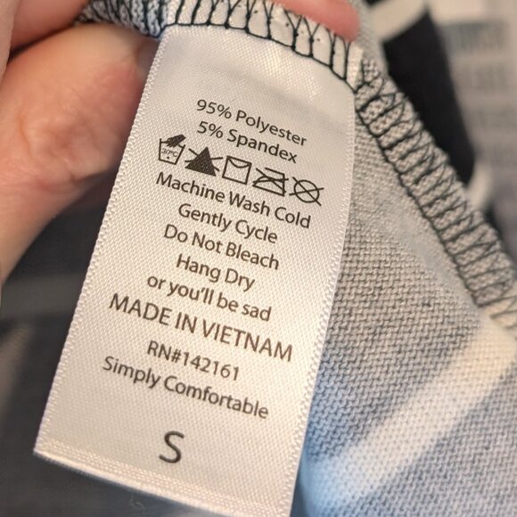 LuLaRoe Caroline Cardigan, size S, new with tags, black & white stripped - Picture 6 of 7